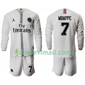Paris Saint-Germain MBAPPE 7 Jodan Bijela Dječji Treći Nogometni Dresovi 2018-2019 L/S